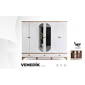 Venedi̇k Mdf 6 Kapılı Dolap