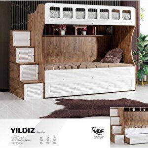 Yildiz Mdf Merdi̇venli̇ Üçüz Ranza