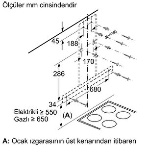 Siemens Iq100 Duvar Tipi Davlumbaz 60 Cm Paslanmaz Çelik Lc65bbc50t