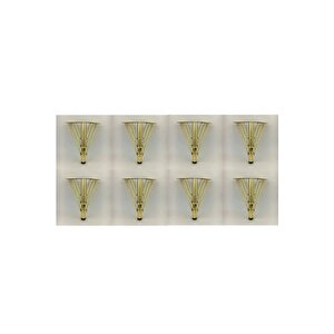Venüs Model 15 Cm Gold Metal Mobilya, Dolap, Koltuk, Tv Ünitesi Ayakları (8 Adet) Ayak