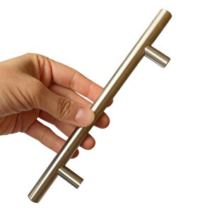 12 Adet Boy Kulp İnox 128 Mm Kulp Mobilya Mutfak Dolabı Çekmece Dolap Kapak Kulpu Kulbu Metal Kulpları