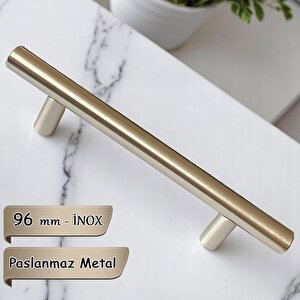 Boy Kulp İnox 96 Mm Kulp Mobilya Mutfak Dolabı Çekmece Dolap Kapak Kulpu Kulbu Metal Kulpları