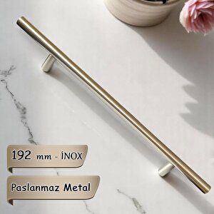 Boy Kulp İnox 192 Mm Kulp Mobilya Mutfak Dolabı Çekmece Dolap Kapak Kulpu Kulbu Metal Kulpları