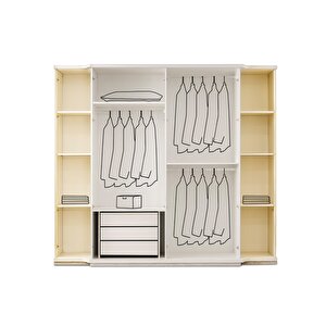 Turkuaz Mdf Bazalı Ledli̇ Yatak Odası Takımı