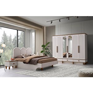 Irmak Mdf Bazalı Yatak Odası Takımı