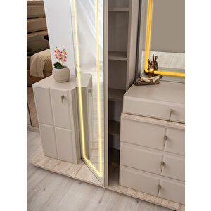 Petra Mdf Bazalı Ledli̇ Yatak Odası Takımı