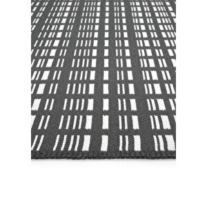 Cool Halı Lovely Koyu Gri Kilim Halı Çift Taraflı Makinede Yıkanabilir Mutfak Balkon Banyo Kilimi