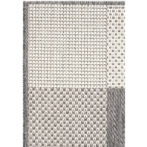 Cool Halı Grande 01 Gri Balkon Kilimi Dama Desenli Halı Antre Halısı Kaymaz Tabanlı mutfak kilimi