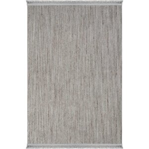 Olinda 1105 Gri Oturma Odası Halısı Yumuşak İskandinav Halı Yolluk Bukle Makine Halısı 100x400 cm