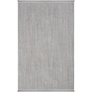 Olinda 1109 Gri Oturma Odası Halısı Yumuşak İskandinav Halı Yolluk Bukle Makine Halısı 100x400 cm