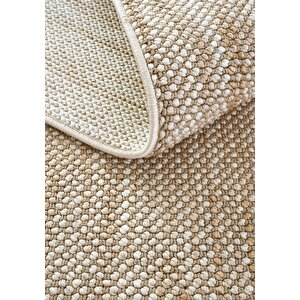 Cool Halı Olinda 1104 Bej Oturma Odası Salon Halı Yumuşak İskandinav Halı Yolluk Bukle Makine Halısı