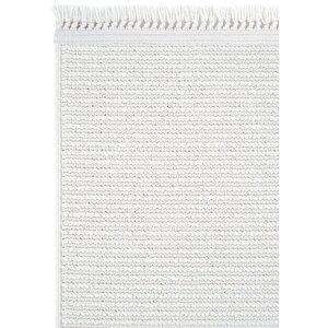 Cool Halı Olinda 1101 Beyaz Halı Oturma Odası Salon Halısı Yumuşak İskandinav Halı Yolluk Bukle Halı