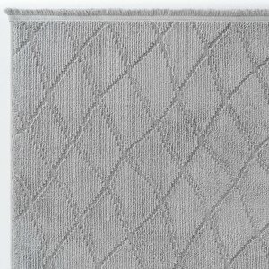 Cool Halı Newyork 3111 Gri Yumuşak Tuşeli Halı Kilim Salon Koridor Kesme Yolluk Dokuma Makine Halısı