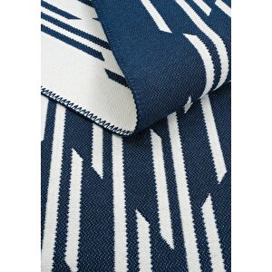 Cool Halı Lovely Lacivert Kilim Halı Çift Taraflı Makinede Yıkanabilir Banyo Mutfak Balkon Kilim