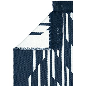 Cool Halı Lovely Lacivert Kilim Halı Çift Taraflı Makinede Yıkanabilir Banyo Mutfak Balkon Kilim