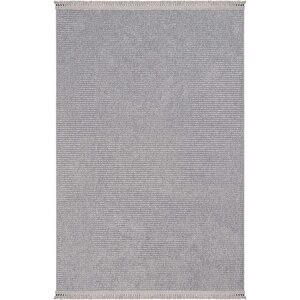 Olinda 1102 Gri Oturma Odası Salon Halı Yumuşak İskandinav Halı Yolluk Bukle Makine Halısı 100x650 cm