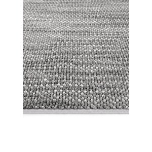 Cool Halı Olinda 1106 Antrasit Oturma Odası Salon Halı Yumuşak İskandinav Yolluk Bukle Makine Halısı