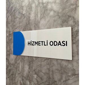 Ortaokula Uygun Renk Hizmetli Odası Uyarı Ve Yön Levhası