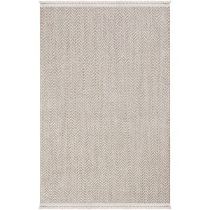 Olinda 1108 Bej Oturma Odası Salon Halı Yumuşak İskandinav Halı Yolluk Bukle Makine Halısı 120x700 cm