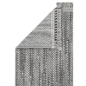 Cool Halı Olinda 1106 Antrasit Oturma Odası Salon Halı Yumuşak İskandinav Yolluk Bukle Makine Halısı