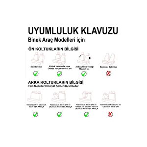 Daihatsu Applause Uyumlu Lüx Deri Oto Koltuk Kılıfı Ön Arka Takım Diamond Bej