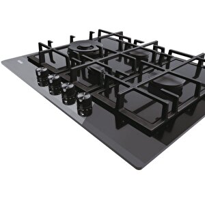 Haier Havg5d4hb Wok Gözlü Siyah Ankastre Ocak