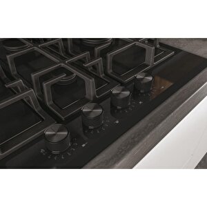 Haier Havg5d4hb Wok Gözlü Siyah Ankastre Ocak