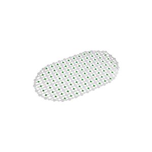Efe Mark Eko Serisi Banyo - Küvet İçi Kaydırmaz Vantuzlu Oluklu Oval Paspas 63 X 34 Cm, Yeşil
