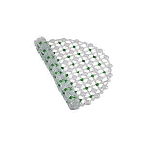 Efe Mark Eko Serisi Banyo - Küvet İçi Kaydırmaz Vantuzlu Oluklu Oval Paspas 63 X 34 Cm, Yeşil