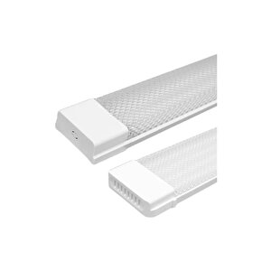 54w Beyaz Kristal Led Bant Armatür 6500k (beyaz Işık) 2 Adet