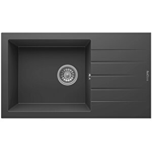 P010 Assos 76 Xl Antrasit Granit Mutfak Eviyesi 76x43.5 Cm
