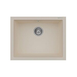 K012 Gordion 60 Krem Granit Mutfak Eviyesi 60x47,50 Cm