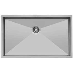Livinox Zero_4070r10 40x70cm Tek Gözlü Damlalıksız Polisajlı Paslanmaz Çelik Mutfak Eviyesi