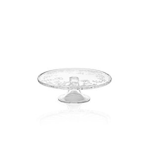 Ayaklı Pasta Kek Sunum Tabağı 30x10 Cm Cam0496