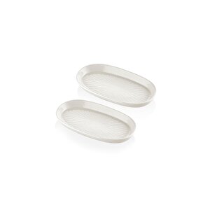 Noon Oval Servis 2li Krem 17 Cm