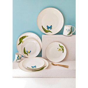 The Mia Folium Pasta Tabağı 6 Kişilik