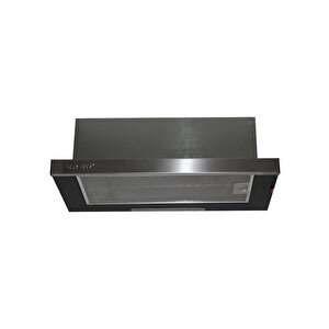 F6-ecr Inox Panel Sürgülü Si̇yah Aspi̇ratör
