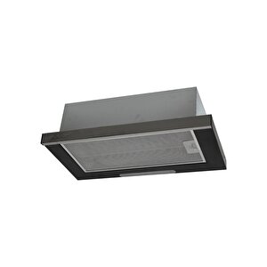 F6-ecr Inox Panel Sürgülü Si̇yah Aspi̇ratör