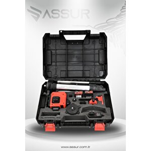 Assur Profesyonel 360° 16 Köşe Otomatik Hizalama Tripod'lu Lazer Metre Hizalama