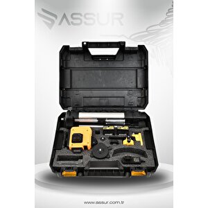 Assur Profesyonel 360° 16 Köşe Otomatik Hizalama Tripod'lu Lazer Metre Hizalama