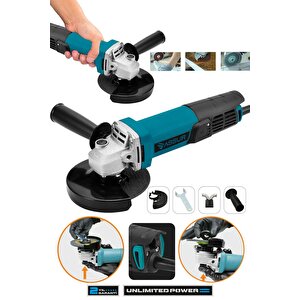 550w Avuç Taşlama Makinesi 125mm Bakır Sargılı Spiral