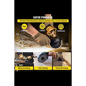 550w Avuç Taşlama Makinesi 125mm Bakır Sargılı Spiral