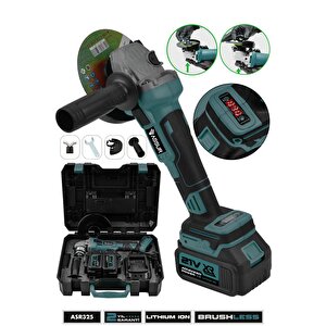 21v Çift Akülü Kömürsüz Şarjlı 125mm Dijital Avuç Taşlama