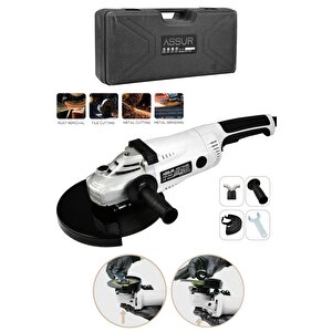 2200w Metal Şanzıman 230mm Büyük Spiral Taşlama Çantalı