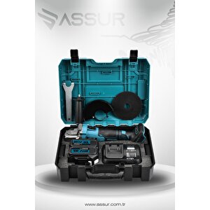 Assur 21v Çift Akülü 125mm Kömürsüz Şarjlı Taşlama