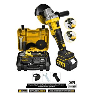 21v Çift Akülü 125mm Kömürsüz Şarjlı Taşlama