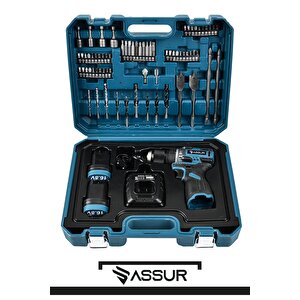 Pro 16.8v Çift Akülü Vidalama Çelik Mandren Kömürsüz Motor Darbesiz Şarjlı Matkap