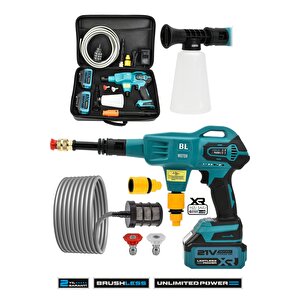 21v Yüksek Basınçlı Kömürsüz Motor Akülü Oto Araba Yıkama Makinesi Şarjlı