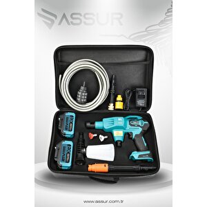 21v Yüksek Basınçlı Kömürsüz Motor Akülü Oto Araba Yıkama Makinesi Şarjlı
