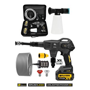 21v Yüksek Basınçlı Kömürsüz Motor Akülü Oto Araba Yıkama Makinesi Şarjlı